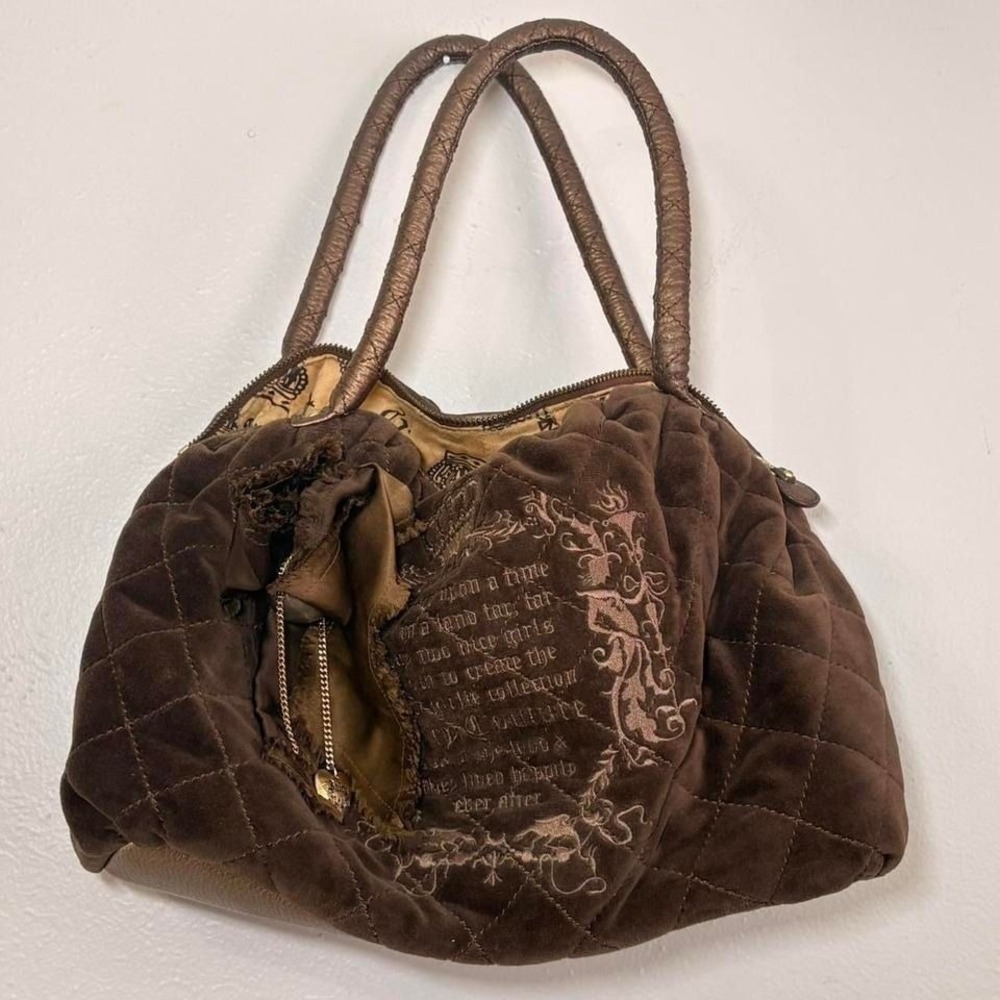 Juicy Couture‎ Y2K VTG Velour Bag Fairy Tail Once Upon A Time Daydreamer Purse
